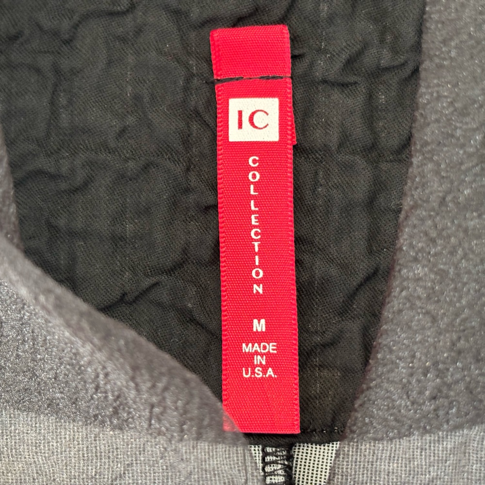 IC Collection Dress/Jacket NWOT Black Quilted 3/4 Sleeves Fit & Flare Button M - Picture 5 of 7